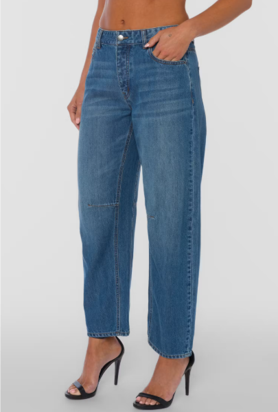 VELVET HEART REYNA BARREL JEAN--DARK INDIGO