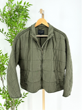 VELVET HEART TOBY QUILTED JACKET--OLIVE