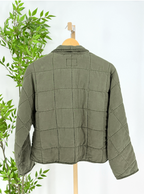 VELVET HEART TOBY QUILTED JACKET--OLIVE