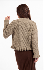ELDERFLOWER SWEATER--SAGE