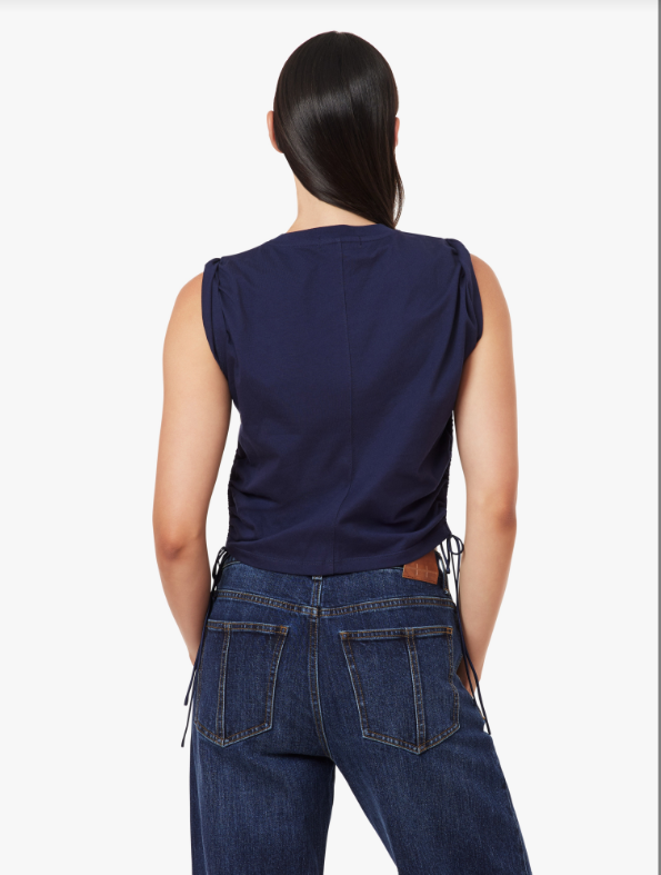 THE LUNA TOP--NAVY