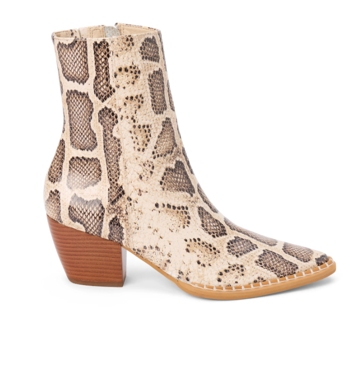 MATISSE CATY ANKLE BOOT--NAT. SNAKE
