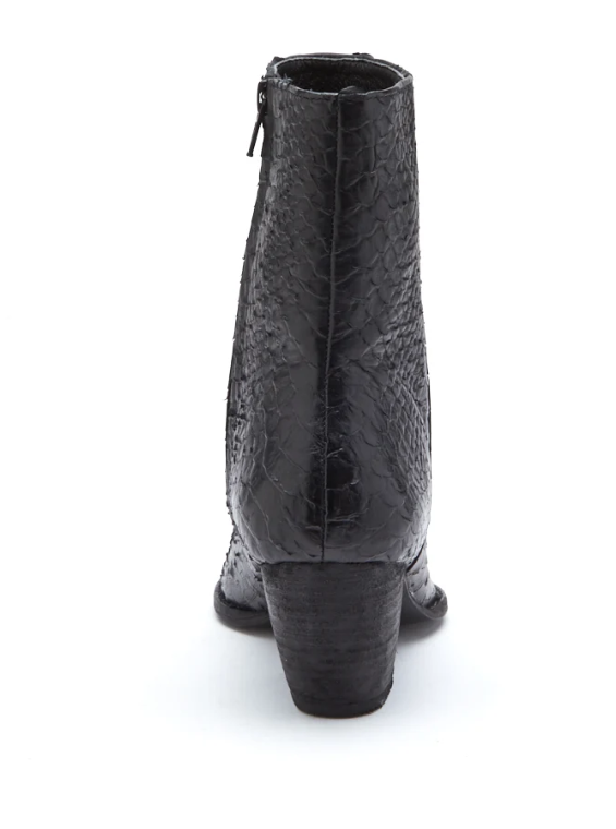 MATISSE CATY ANKLE BOOT--BLACK SNAKE