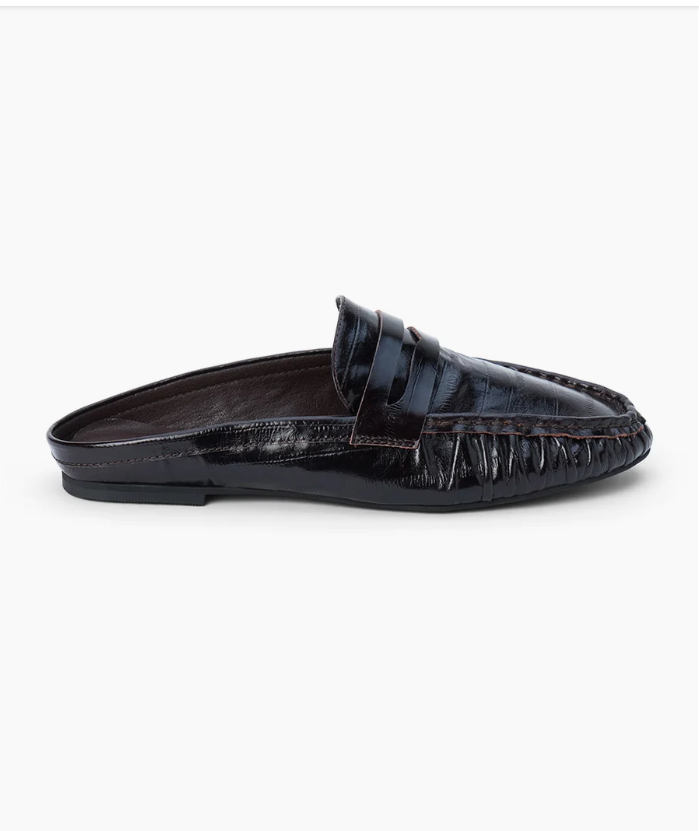 PORTA PENNY LOAFER MULE--ESPRESSO