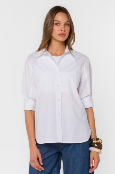VELVET HEART SURI TOP--OPTIC WHITE