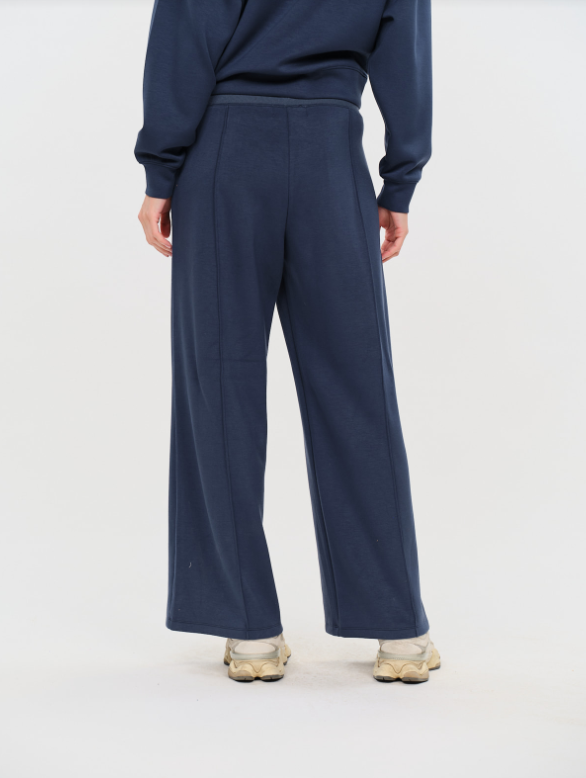 SCUBA WIDE LEG PANT--NAVY