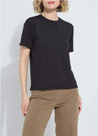 LYSSE PERFECT BOX TEE--BLACK