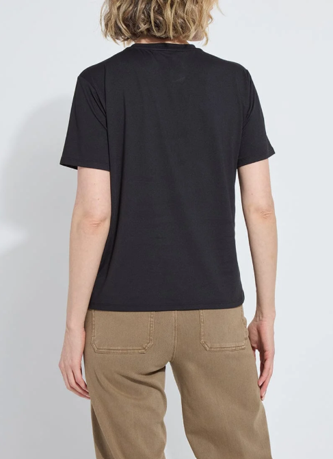 LYSSE PERFECT BOX TEE--BLACK