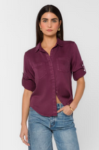 VELVET HEART RILEY LS TOP--IRISH PLUM
