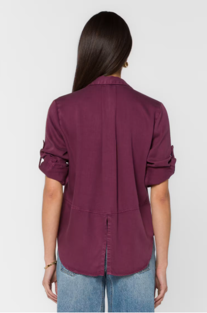 VELVET HEART RILEY LS TOP--IRISH PLUM