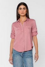 VELVET HEART RILEY LS TOP--WINTER MAUVE