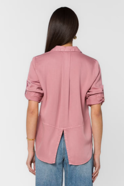 VELVET HEART RILEY LS TOP--WINTER MAUVE