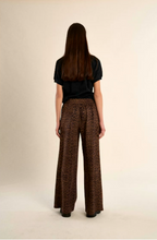 LEOPARD BROWN PULL ON PANT