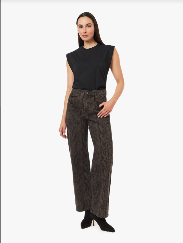 BLAINE ANIMAL HIGH RISE STRAIGHT LEG JEAN