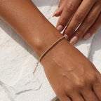 CLASSIC 2MM GOLD FILLED BEADED BRACELET
