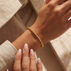CLASSIC 5MM GOLD FILLED BEADED BRACELET