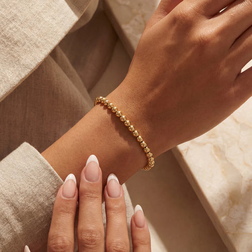 CLASSIC 5MM GOLD FILLED BEADED BRACELET