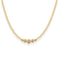 VICTORIA GOLD FILLED BEADED NECKLACE