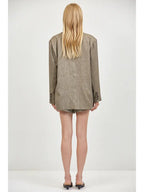 ISOLDE WOVEN PLUNGE V-NECK JACKET