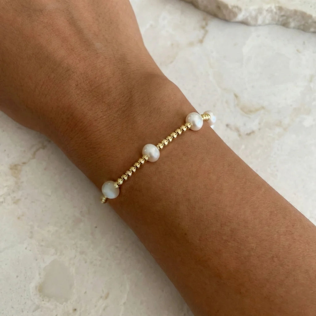 BARA PEARL BEADED BRACELET GF