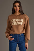 LT. BROWN COFFEE WEATHER SWEATSHIRT