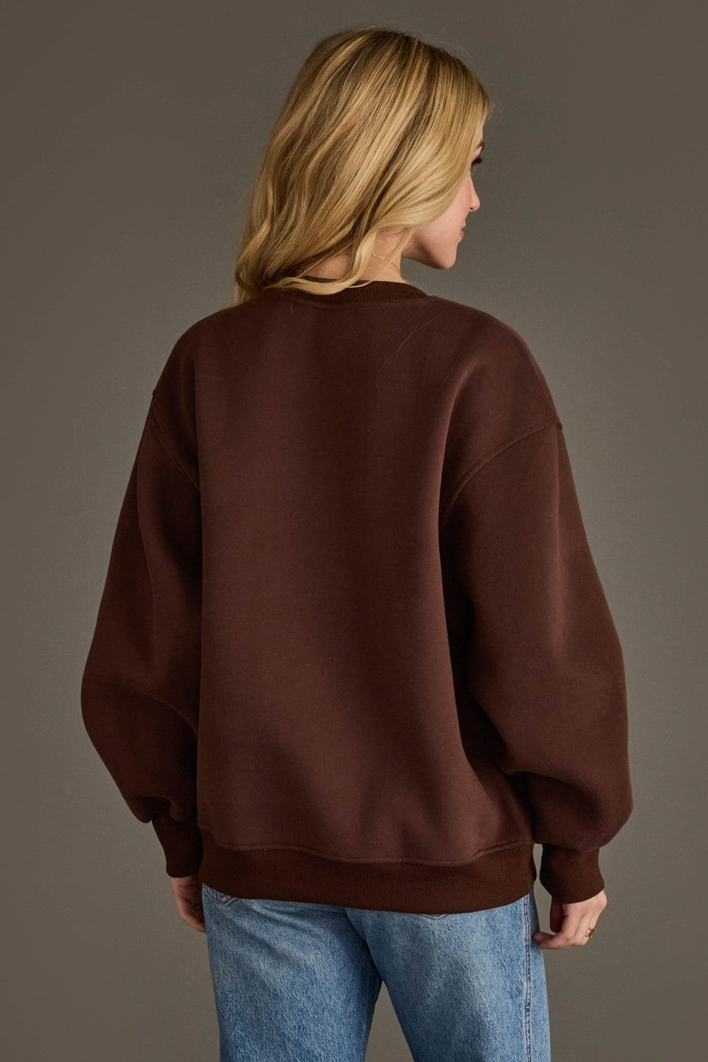 DK BROWN COFFEE WEATHER SWEATSHIRT