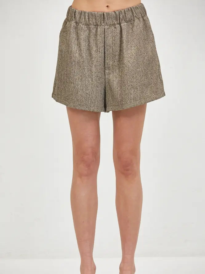 ISOLDE WOVEN STRAIGHT LEG SHORTS