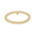 CLASSIC 6MM BEAD GOLD FILLED BRACELET