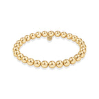CLASSIC 6MM BEAD GOLD FILLED BRACELET