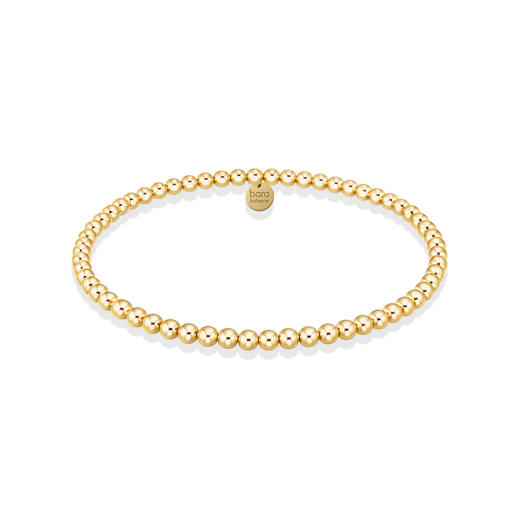 CLASSIC 3MM GOLD FILLED BEADED BRACELET