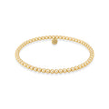 CLASSIC 3MM GOLD FILLED BEADED BRACELET