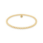 CLASSIC 3MM GOLD FILLED BEADED BRACELET