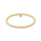 CLASSIC 4MM GOLD FILLED BEADED BRACELET