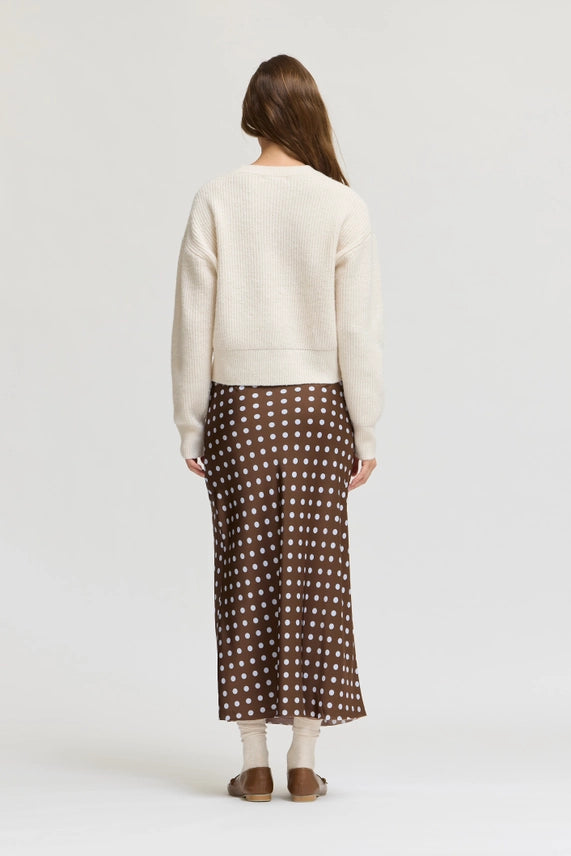 CAROB CREAM KNIT PULLOVER