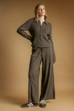 ESPRESSO STRAIGHT LEG RIBBED PANT