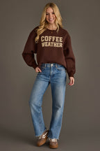DK BROWN TAN WHISKEY WEATHER SWEATSHIRT