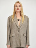 ISOLDE WOVEN PLUNGE V-NECK JACKET