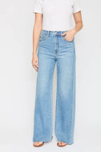 DAZE FAR OUT W/SEAMING HIGH RISE WIDE LEG HYPER STRETCH--MAKE BELIEVE