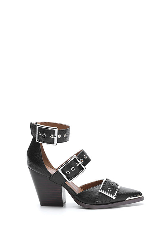 RIGHT ON POINT HEEL--BLACK
