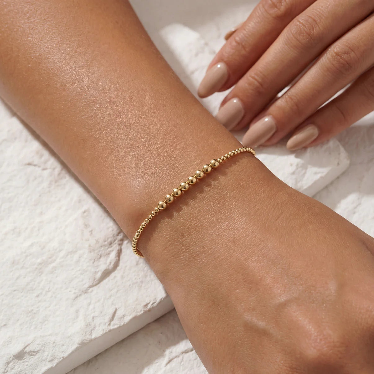 ROBYN GOLD FILLED BEADED BRACELET