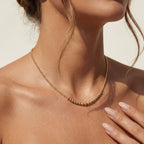 ROBYN GOLD FILLED BEADED NECKLACE