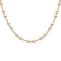 KIMBERLY GOLD FILLED BEADED NECKLACE WITH PEARLS