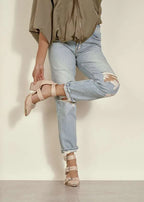 RIGHT ON POINT HEEL--BEIGE