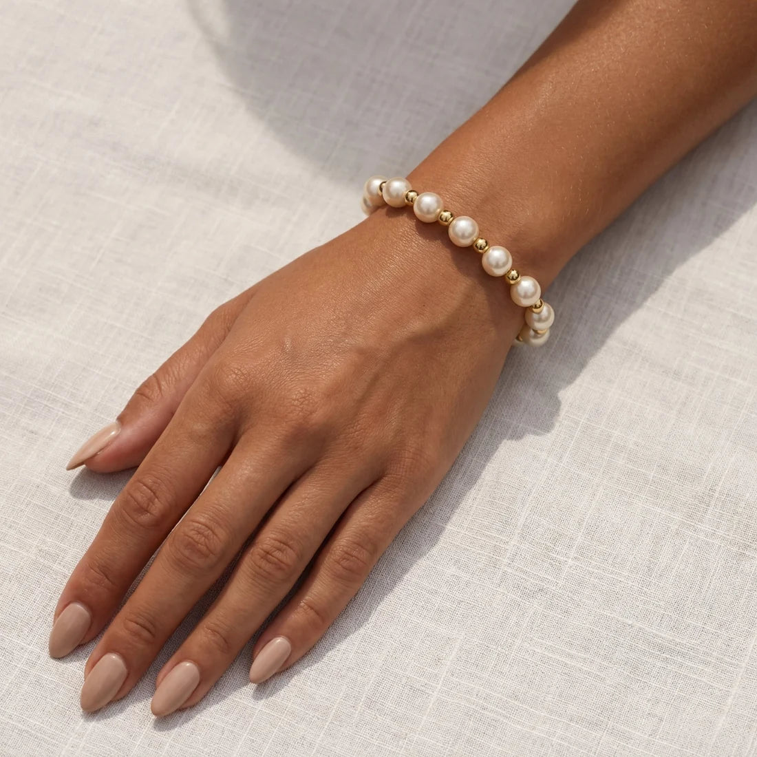 LOLA PEARL BEADED BRACELET GF