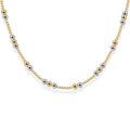 SIGNATURE CAROLYN BEADED NECKLACE - 2TONE GF