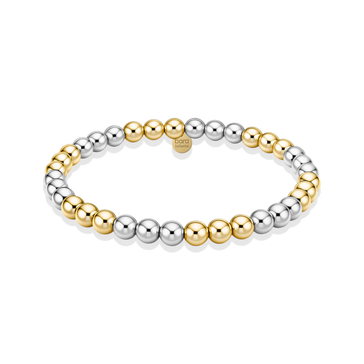TRIPLE 2-TONE 5MM BEADED BRACELET